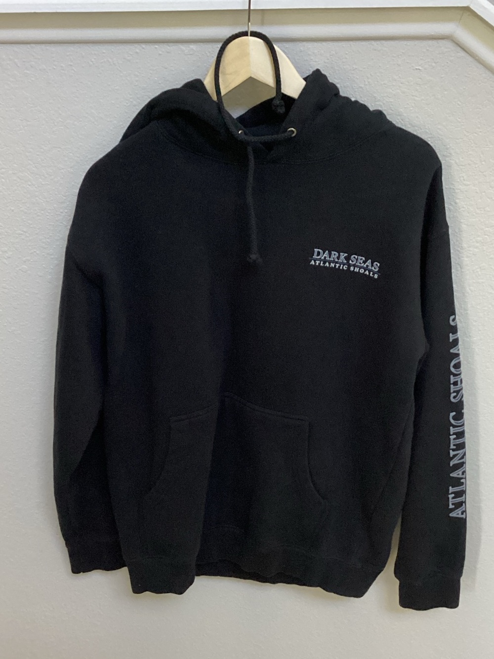 Dark Seas Black Logo Pullover Hoodie - Men's Cozy Hoodie